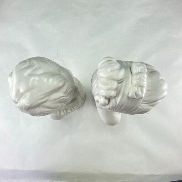 Vintage Napco Napcoware Bust Girl and Boy Statuettes - Picture 8 of 10